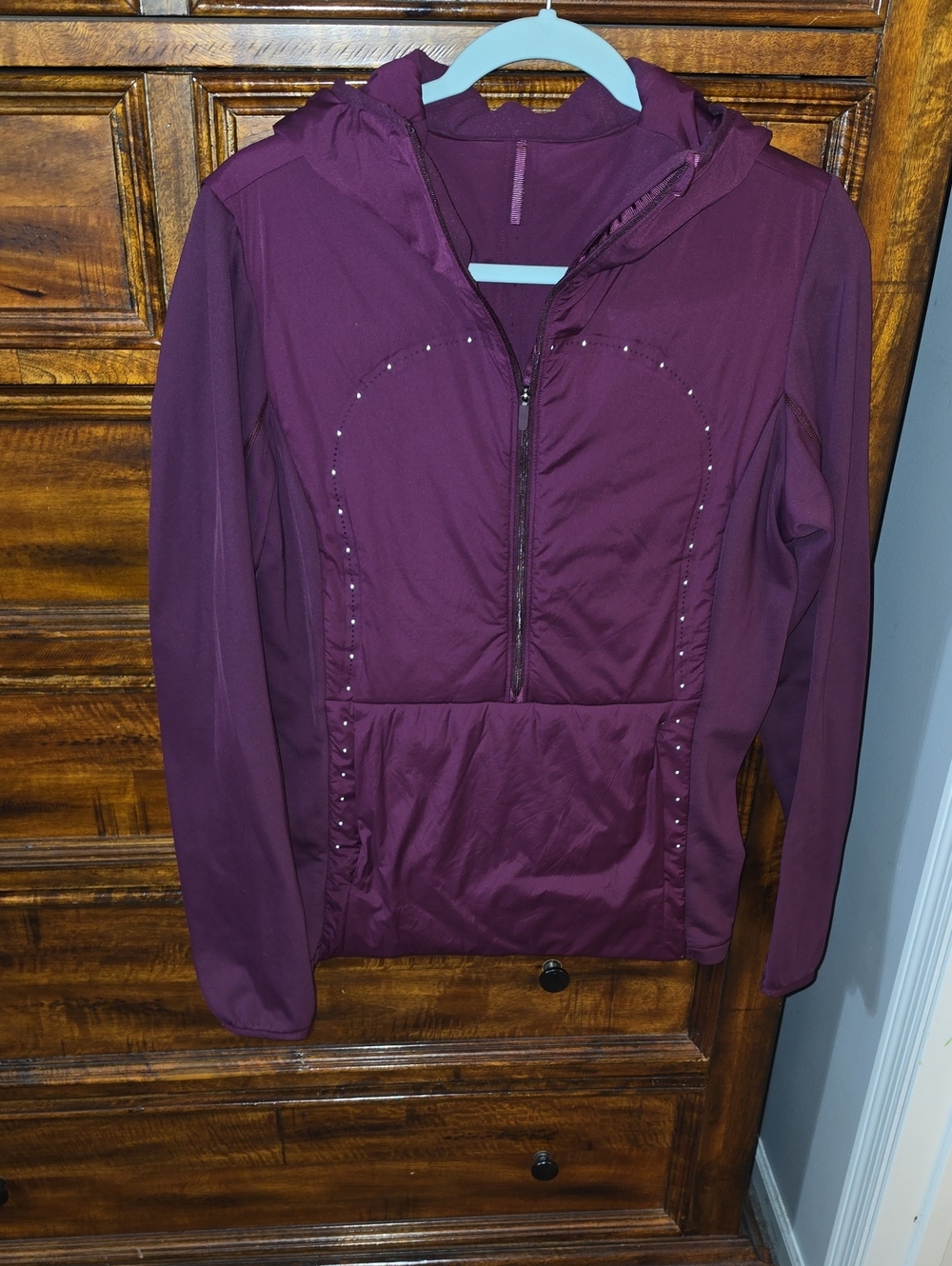 Lululemon 1/2 Zip Fleece Inside Pullover Jacket! Gorgeous Color! Sz 10
